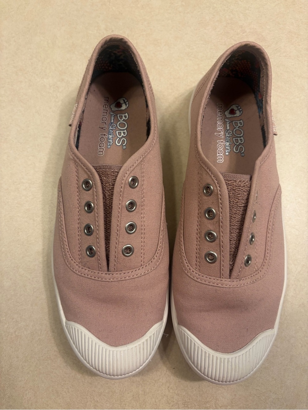 Skechers BOBS Slip-On Sneakers in Dusty Rose
